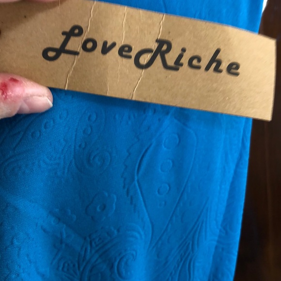 NWT—Women’s Blue Sleeveless Dress Size Large - Picture 3 of 5